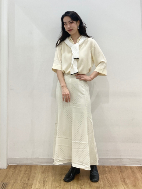 Макси-юбка UNIQLO русалка 1159864386 (Молочный M)