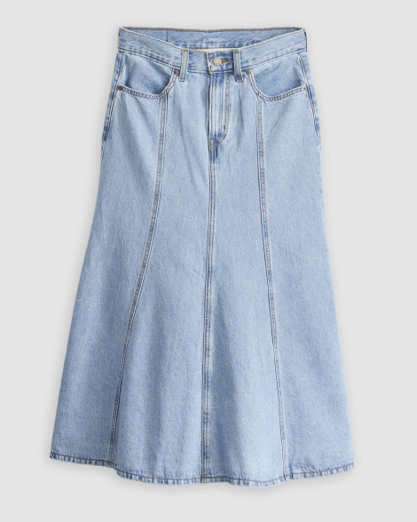 Джинсовая длинная юбка Levi's 1160265327 (Голубой 24)