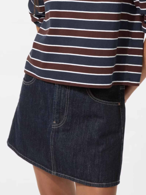 Жіноча спідниця джинсова UNIQLO 1160349119 (Синій S)