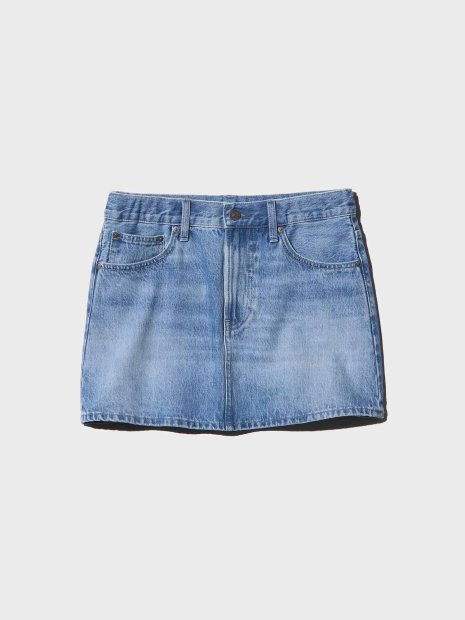 Жіноча спідниця джинсова UNIQLO 1160349903 (Блакитний S)