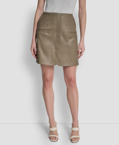 Женская мини-юбка DKNY 1161435087 (Бежевый 10)