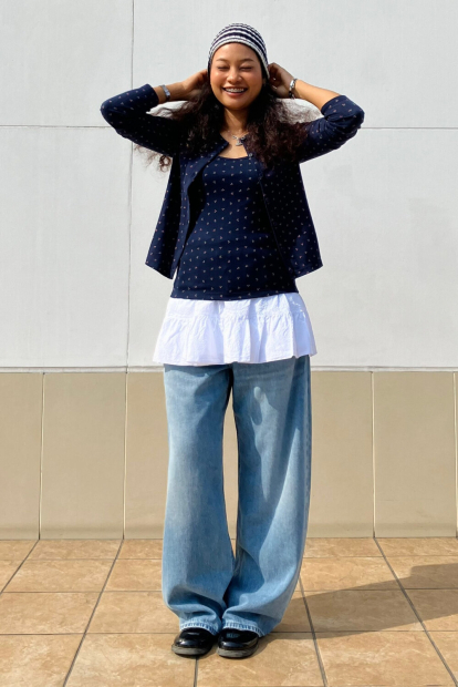 Мини-юбка из жатой ткани UNIQLO 1161547554 (Белый XXL)