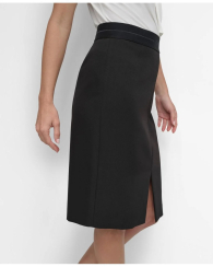 Стильна спідниця-олівець DKNY з розрізом спереду 1159839791 (Чорний 8)