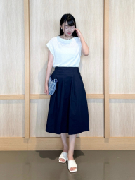 Женская юбка UNIQLO миди 1159842807 (Синий S)