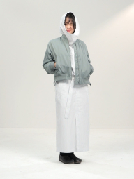 Женская юбка UNIQLO с поясом 1159842988 (Белый 25)