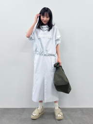 Женская юбка UNIQLO с поясом 1159842988 (Белый 25)