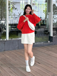 Жіноча спідниця-шорти UNIQLO з легкої джинсової тканини 1159843556 (Бежевий S)