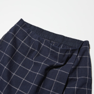 Лёгкая женская юбка-шорты UNIQLO в клетку 1159846015 (Синий XXL)
