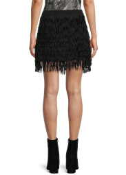 Женская юбка GUESS с бахромой 1159847057 (Черный XS)