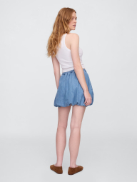 Джинсова спідниця-балон GAP міні 1159848120 (Блакитний S)