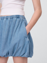 Джинсова спідниця-балон GAP міні 1159848120 (Блакитний S)