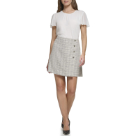 Женская юбка Tommy Hilfiger мини 1159849070 (Бежевый 14)