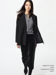 Жіноча спідниця велюрова UNIQLO 1159849461 (Чорний M)