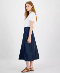 Женская джинсовая юбка-миди Tommy Hilfiger 1159849809 (Синий M)