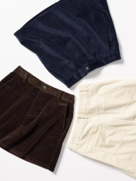 Женская вельветовая мини-юбка UNIQLO 1159850772 (Синий L)