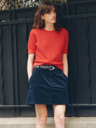 Женская вельветовая мини-юбка UNIQLO 1159850772 (Синий L)