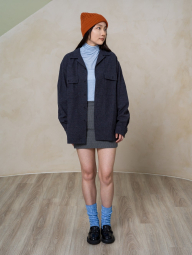 Юбка со вшитыми шортами UNIQLO в клетку 1159851466 (Серый L)