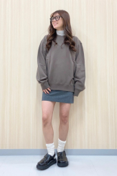 Юбка со вшитыми шортами UNIQLO в клетку 1159851466 (Серый L)