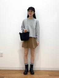 Складчатая юбка UNIQLO со вшитыми шортами 1159851485 (Коричневый L)