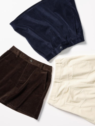 Женская вельветовая мини-юбка UNIQLO 1159851830 (Коричневый L)