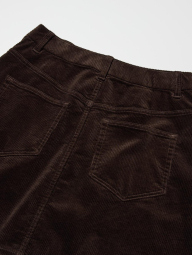 Женская вельветовая мини-юбка UNIQLO 1159851830 (Коричневый L)