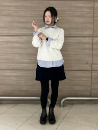 Женская вельветовая мини-юбка UNIQLO 1159851830 (Коричневый L)