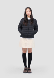 Женская вельветовая мини-юбка UNIQLO 1159854893 (Молочный L)