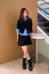 Юбка-шорты UNIQLO мини 1159853353 (Черный M)