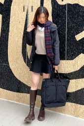 Юбка-шорты UNIQLO мини 1159853353 (Черный M)