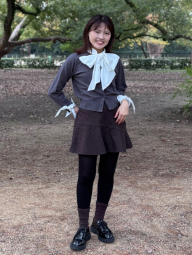 Юбка-шорты UNIQLO из смеси шерсти 1159855179 (Коричневый S)