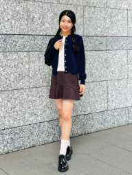 Юбка-шорты UNIQLO из смеси шерсти 1159855179 (Коричневый S)