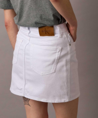 Жіноча джинсова міні-спідниця Calvin Klein 1159856169 (Білий W32)