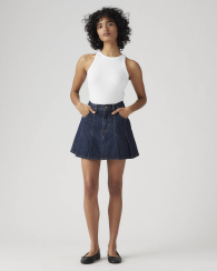 Жіноча спідниця джинсова Levi's міні 1159857198 (Синій 30)