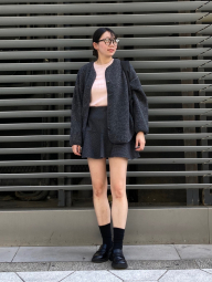 Спідниця-шорти UNIQLO із суміші вовни 1159857341 (Сірий S)