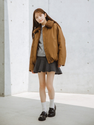 Спідниця-шорти UNIQLO із суміші вовни 1159857341 (Сірий S)