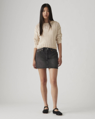 Джинсовая юбка Levi's мини 1159857385 (Серый 28)