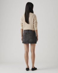 Джинсовая юбка Levi's мини 1159857385 (Серый 28)