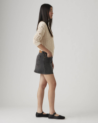 Джинсовая юбка Levi's мини 1159857385 (Серый 28)