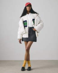 Джинсовая юбка Levi's мини 1159857385 (Серый 28)