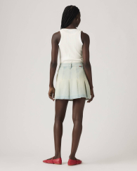 Плісована спідниця джинсова Levi's міні 1159857517 (Блакитний 33)