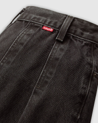 Плиссированная джинсовая юбка Levi's мини 1159858058 (Черный 26)