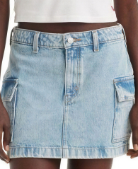 Женская джинсовая мини-юбка Levi's с карманами 1159858600 (Голубой 34)