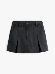 Плисированная джинсовая мини-юбка Tommy Hilfiger 1159859351 (Черный 32)