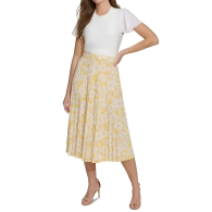 Женская плиссированная юбка Tommy Hilfiger с принтом 1159859361 (Желтый S)