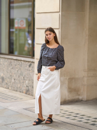 Жіноча спідниця джинсова UNIQLO 1159861479 (Білий 26)