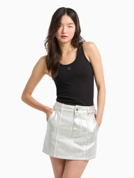 Жіноча спідниця джинсова Armani Exchange 1159863661 (Сріблястий 10)