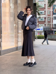 Макси-юбка UNIQLO русалка 1159864393 (Черный M)