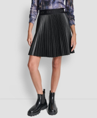 Женская плиссированная мини-юбка DKNY 1161285345 (Черный M)