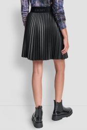 Женская плиссированная мини-юбка DKNY 1161285345 (Черный M)