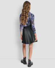 Женская плиссированная мини-юбка DKNY 1161285345 (Черный M)